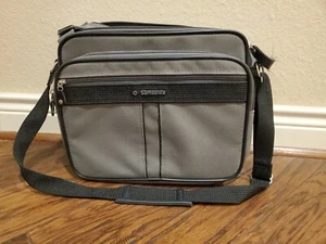 Travel Bag Luggage Samsonite Silhouette 4 Light Crossbody Vtg Carry On Gray - Picture 1 of 12