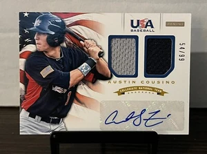 2012 USA Baseball Collegiate National Team Austin Cousino RC Relikt/Auto #54/99 - Bild 1 von 2