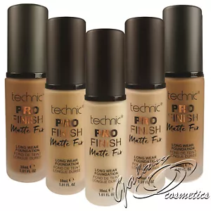 Technic PRO Finish Matte Fix Liquid Foundation Lightweight Long Lasting - Picture 1 of 7