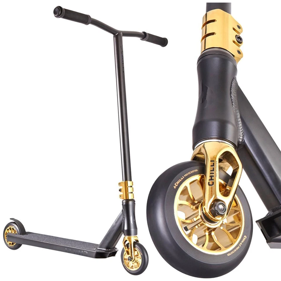Chilli Pro Reaper Stunt-Scooter trottinette trick tret-Roller Crown Gold - Bild 1 von 1