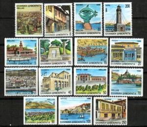 Greece Stamp 1685A-1699A  - Greek architecture, booklet stamps - Picture 1 of 1