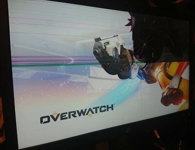 HP EliteDisplay E232 IPS 23" Black Full HD Matt - HDMI, DVI, VGA Screen Damaged - Image 1 of 4