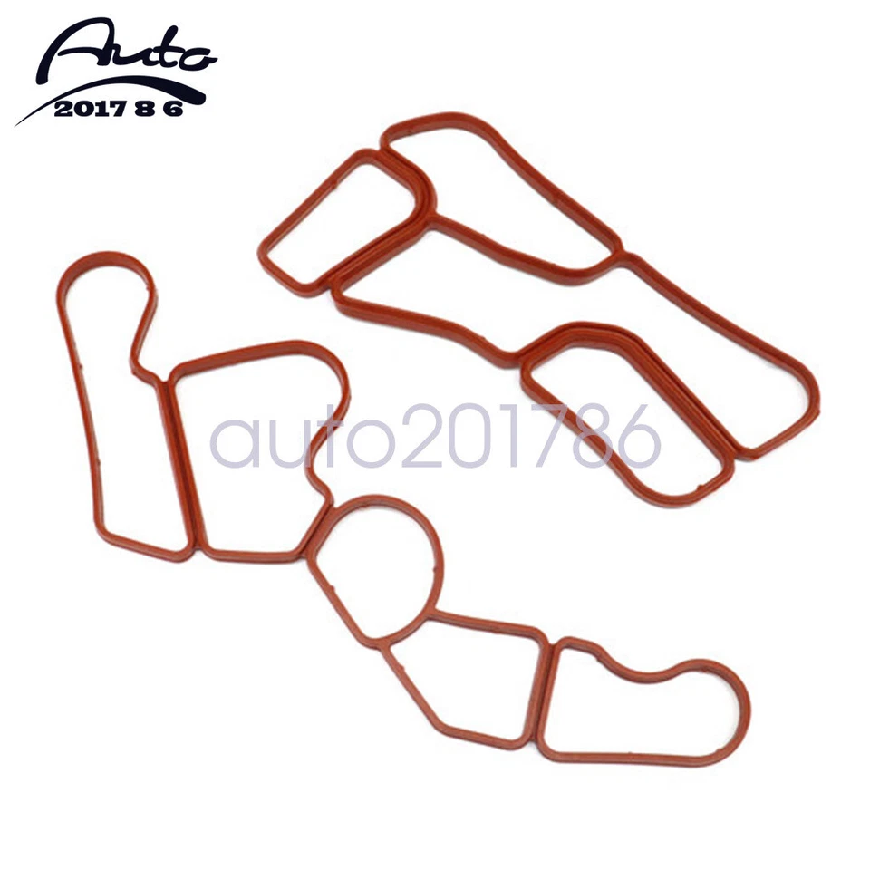 Carcasa de filtro de aceite de motor nueva + junta de enfriador de aceite para Benz GL450 2012 Foto 1 de 4