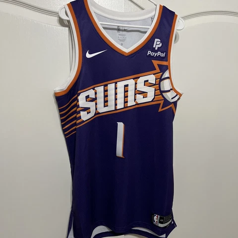 NWT 2023-24 Nike Phoenix Suns Devin Booker Icon Edition Swingman Jersey SZ L Cover