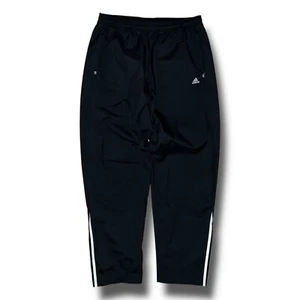 Vintage ADIDAS Windbreaker Pant Adult XL Y2K Mesh Lined Drawstring Elastic Waist - Picture 1 of 4
