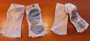 Toeless Yoga socks with non-slip bottoms, 2 pairs - Picture 1 of 4