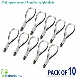 Confezione da 10 - Tagliaunghie Strumenti Chiropodi # 14 Manico Liscio Dritto - Foto 1 di 4