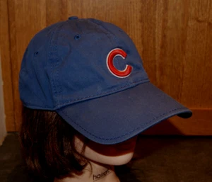 Chicago Cubs New Era Mütze Kappe blau Strapback lässige Passform klassisch Vater Vintage Y2K - Bild 1 von 7