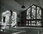 1963 Press Photo Stained Glass Window inside St. Paul's Church - sra28006