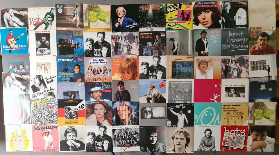 60x Vinyl DE Deutsch Pop Schlager LP Sammlung (u.a. Grönemeyer, Udo J. ) #T1 - Bild 1 von 1