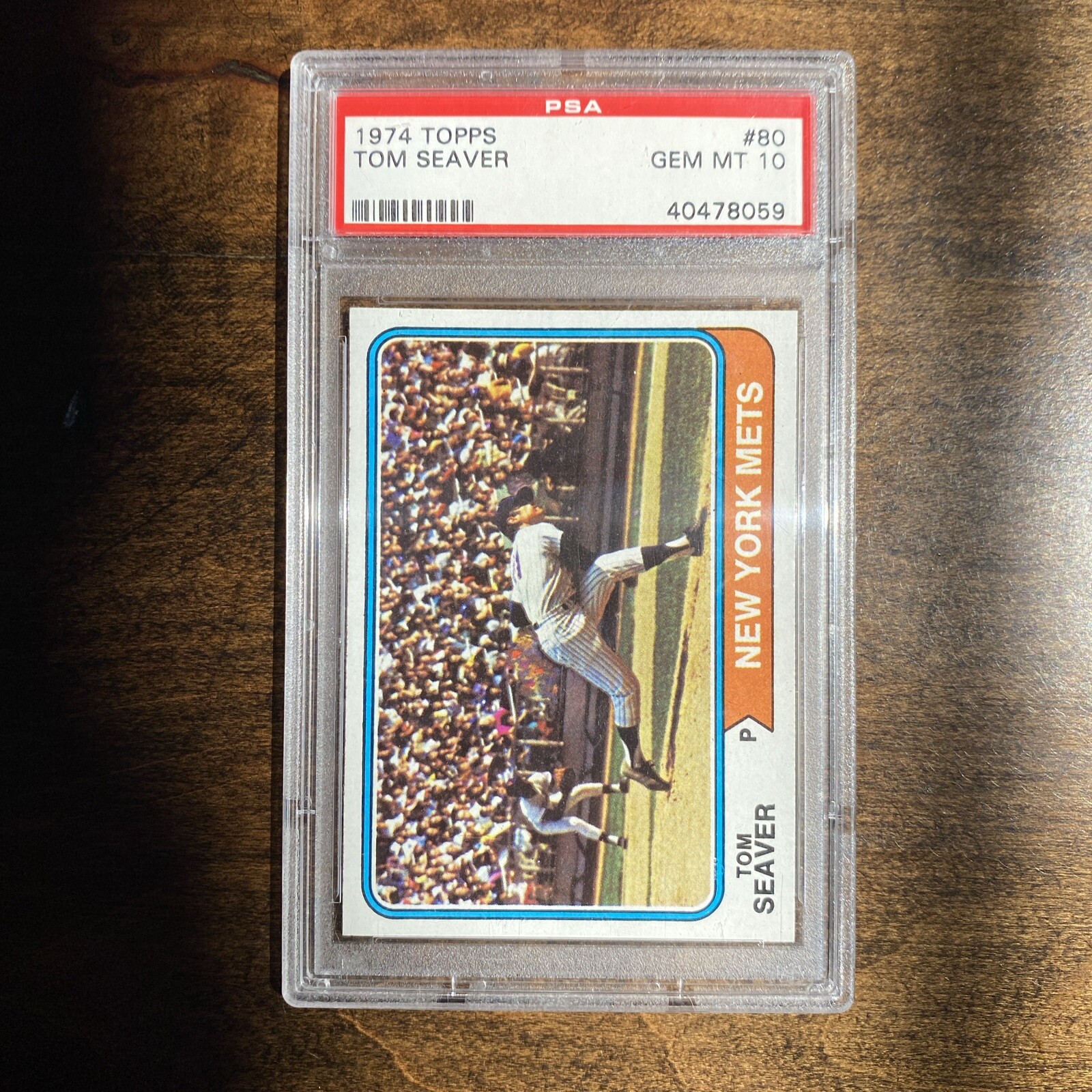 1974 Topps #80 Tom Seaver PSA 10 - GEM MINT-  New York Mets