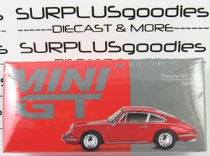 2024 Mini-GT Overseas Edition: Signal Red 1963 PORSCHE 901 Item #MGT00695-L - Picture 1 of 8