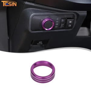 Headlight Switch Button Knob Ring Trim Cover For Ford Bronco/F150 2021+ Purple - Picture 1 of 9