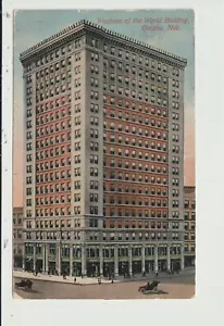 POSTKARTE HOLZMÄNNER DER WELT BAUEN OMAHA NEBRASKA - 1912 - Bild 1 von 2