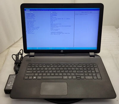 HP NoteBook 17-pl161dx A10-7300 R6 1.90GHz 6GB 256GB SSD No OS/HDD - Image 1 of 4