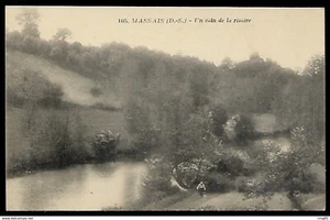 CPA  --  MASSAIS UN COIN DE LA RIVIERE  184.F*  dos vert - Picture 1 of 1