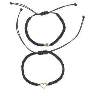 2 Pcs Liebe Armband Set Mutter-Sohn-Armband Passendes Herzarmband Eltern-Kind - Bild 1 von 12