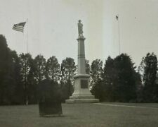 George Washington Monument Delaware Crossing Park B&W Photograph 3.5 x 5