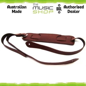 Aust Made DSL Vintage Style VS20 Series Maroon Leather Guitar Strap- VS20-MAROON - Picture 1 of 1