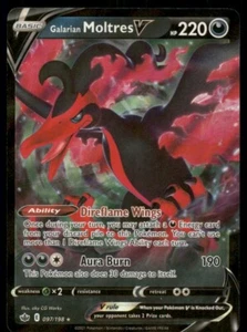 2021 POKEMON CHILLING REIGN MOLTRES V #097/198 - Picture 1 of 2