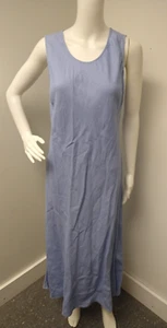 Uniform John Paul Richard Leinen Maxikleid Gr. Large blau Pariser A-Linie - Bild 1 von 5