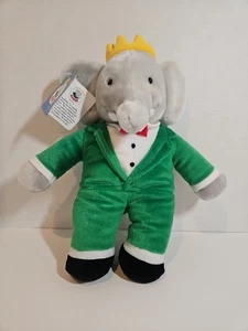 Vintage Dakin King Babar Elefant 13 Zoll Plüsch NEU MIT ETIKETT 1993 - Bild 1 von 12