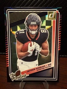 Jayden Higgins The Rookies Holo Insert-2025 Panini Donruss Houston Texans NFL RC - Imagen 1 de 2