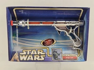 Jango Fett Sound & Light Blaster 2002 STAR WARS Attack of the Clones MIB NEW - Bild 1 von 6