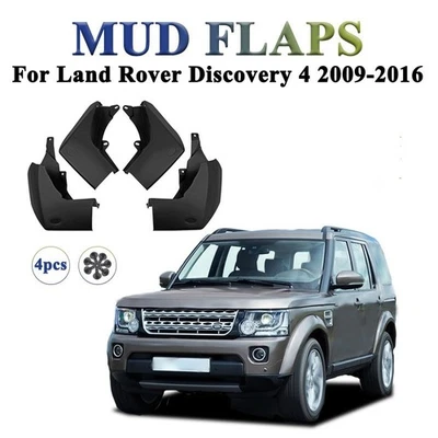 Front & Rear Splash Guards Mud Flaps Mudguards For 09-16 Land Rover Discovery 4 - Image 1 of 4