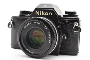 [Very Good | DDP US] Nikon EM 35mm Camera + Nikkor 50mm F1.8 Ai-s Pancake Lens - Picture 1 of 13