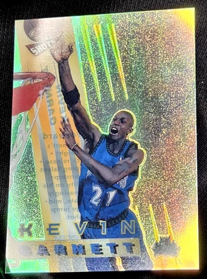 1996-97 Bowman's Best Shots Refractor #BS5 Kevin Garnett Acetato Transparente SP HOF CASI NUEVO Foto 1 de 3