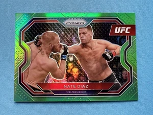 Nate Diaz/75 Panini 2021 UFC Prizm Edición Debut Verde Prizm Holo - Imagen 1 de 3