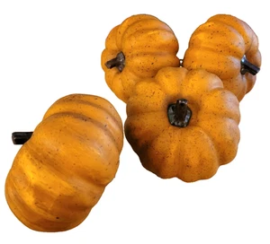 Kürbis Künstliche Plektren für Herbstgestecke 4er Set - Bild 1 von 2