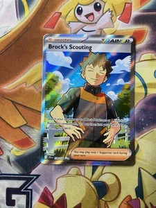 Brocks Scouting 179 159 Holo SV09 Journey Together Pokemon Card NM Rare - Picture 1 of 2