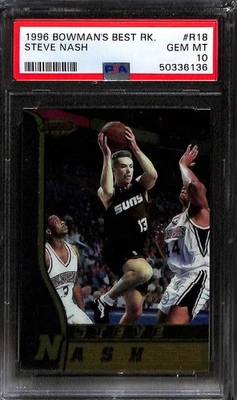 Bowman's Best #R18 1996 Steve Nash radiocontrol novato PSA 10 gema-como nuevo 50336136  Foto 1 de 3