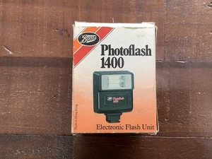 1980’S BOOTS PHOTOFLASH 1400 ELECTRONIC FLASH UNIT, IN BOX - Picture 1 of 5