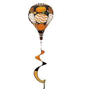 Briarwood Lane Fall Celebration Pumpkins Hot Air Balloon Spinner - Picture 1 of 2