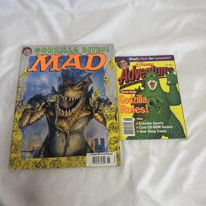 Godzilla Magazines From 1998. MAD & Disney Adventure Lot of 2 - Picture 1 of 6
