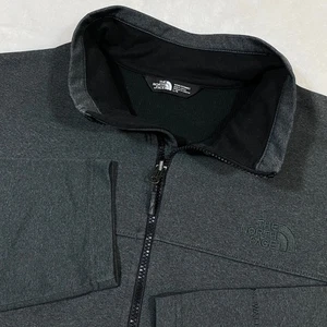 Chaqueta softshell gris con cremallera completa Windwall The North Face para hombre L senderismo al aire libre - Imagen 1 de 11