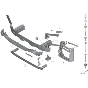 Replacement Front Bumper Bar Bracket For BMW For X5 G05 OEM 51117421839 New ~ - Bild 1 von 8
