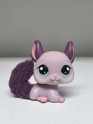 Littlest Pet Shop Mauve Purple  Chinchilla w/Furry Fluffy Fuzzy Tail 2415 LPS B - Image 1 of 3