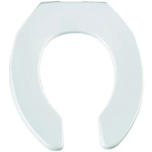 955CT Commercial Open Front Plastic Toilet Seat Heavy Duty Industrial Seat with - Picture 1 of 7