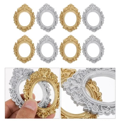 8Pcs Photo Frames Vintage Picture Frame Props European Style Small Jewelry - Image 1 of 4
