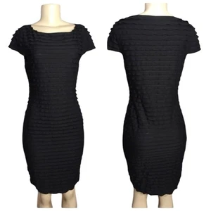 VESTIDO DE CÓCTEL BANANA REPUBLIC ROMÁNTICO ELEGANCIA ELÁSTICO CON VOLANTES PEQUEÑO - Imagen 1 de 10