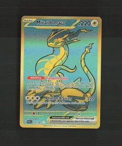 Miraidon ex 243/091 Paldean Fates Arte Completo Secreto Raro Holo Tarjeta Pokémon Casi Nuevo - Imagen 1 de 10
