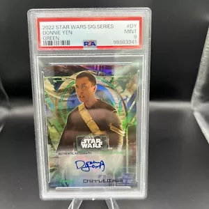 2022 Rogue One: Star Wars Story Donnie Yen Chirrut Imwe Auto Green 17/25 PSA 9 - Picture 1 of 2