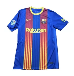 Nike Barcelona FC Player Issue 2020 2021 Home Football Jersey Large Men MINT - Picture 1 of 9