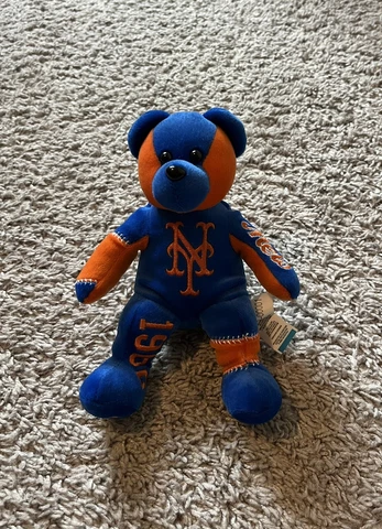 New York Mets Plush Bear Teddy Bear NYM MLB Baseball Cover