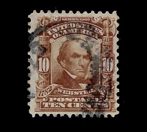 US 1903 - Sc# 307 - 10 c Webster Used - Light Cancel - Centered - Picture 1 of 1