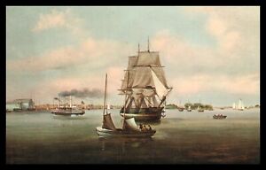 The Harbor of Philadelphia from The Delaware River Postcard Unused